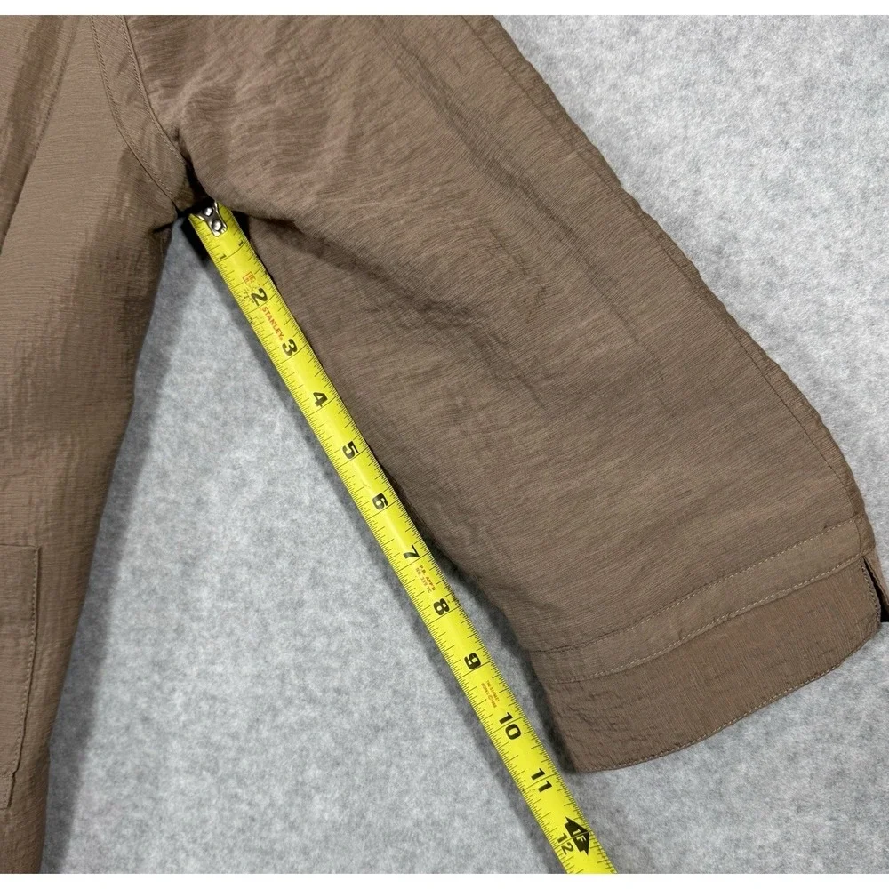 Nancy Bolen City Girl Jacket Women's Size Small Light Brown Lined Zip Up Pockets - Picture 7 of 10